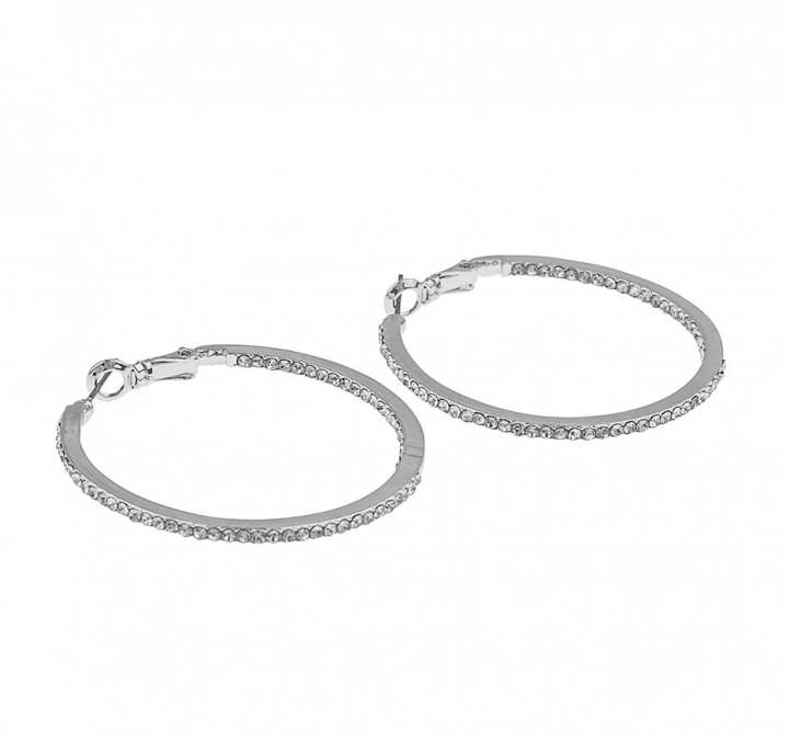 Story ring Earring Silver in the group Earrings / Silver Earrings at SCANDINAVIAN JEWELRY DESIGN (636-9800-012-ONE)