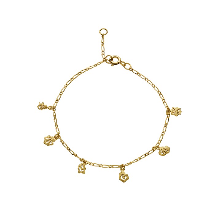 Adina Bracelets (Gold) in the group Bracelets / Gold Bracelets at SCANDINAVIAN JEWELRY DESIGN (8558a)