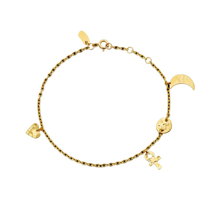 Tullia Bracelets Gold in the group Bracelets / Gold Bracelets at SCANDINAVIAN JEWELRY DESIGN (8612A)