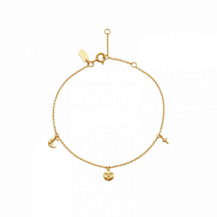 Lysander Bracelet Gold in the group Bracelets / Gold Bracelets at SCANDINAVIAN JEWELRY DESIGN (8691A)