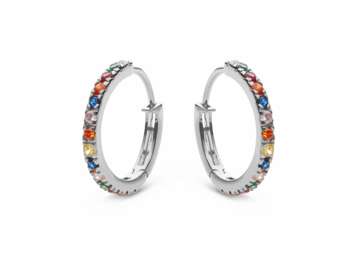 Nubia Big Earring Silver in the group Earrings / Silver Earrings at SCANDINAVIAN JEWELRY DESIGN (9346C)