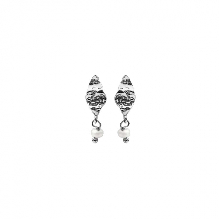 Lucca Earsticks Silver in the group Earrings / Pearl Earrings at SCANDINAVIAN JEWELRY DESIGN (9531C)