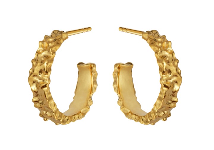 Aio Medium Earring (Gold) in the group Earrings / Gold Earrings at SCANDINAVIAN JEWELRY DESIGN (9566a)