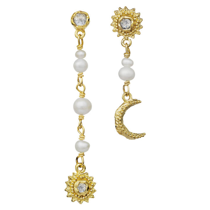 Sunniva Earring (Gold) in the group Earrings / Pearl Earrings at SCANDINAVIAN JEWELRY DESIGN (9717a)