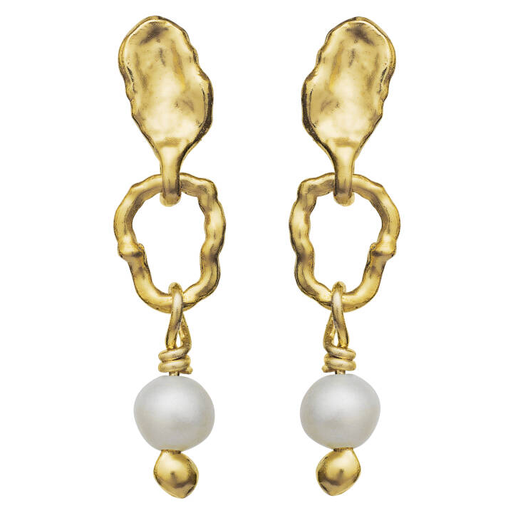 Seraphine Earring (Gold) in the group Earrings / Pearl Earrings at SCANDINAVIAN JEWELRY DESIGN (9728a)