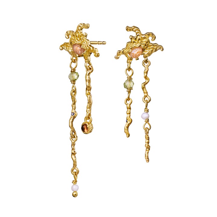 Blaze Earring Gold in the group Earrings / Gold Earrings at SCANDINAVIAN JEWELRY DESIGN (9743a)