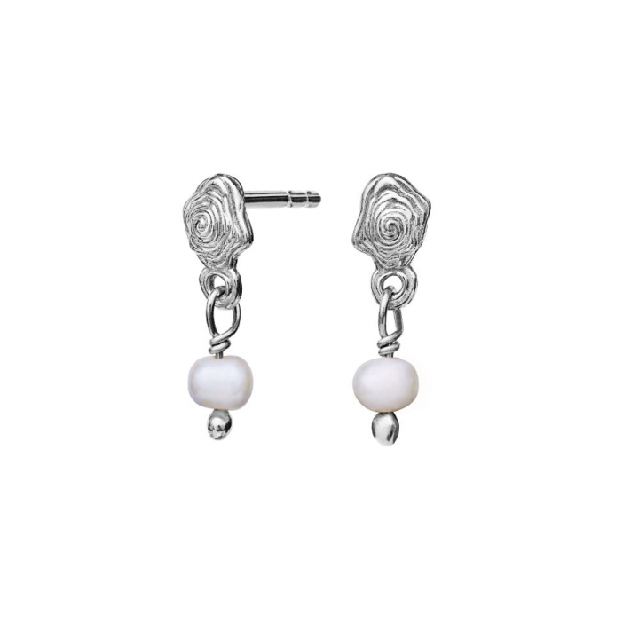 Pippa Earring Silver in the group Earrings / Pearl Earrings at SCANDINAVIAN JEWELRY DESIGN (9753C)