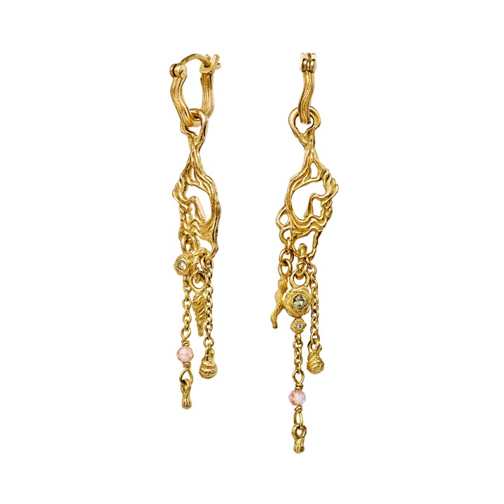 Stracia Earring Gold in the group Earrings / Gold Earrings at SCANDINAVIAN JEWELRY DESIGN (9755a)