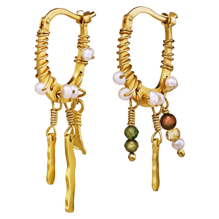 Ruth Earring Gold in the group Earrings / Gold Earrings at SCANDINAVIAN JEWELRY DESIGN (9770a)