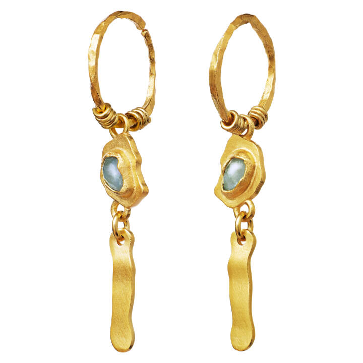 Birna Earring Gold in the group Earrings / Gold Earrings at SCANDINAVIAN JEWELRY DESIGN (9772a)