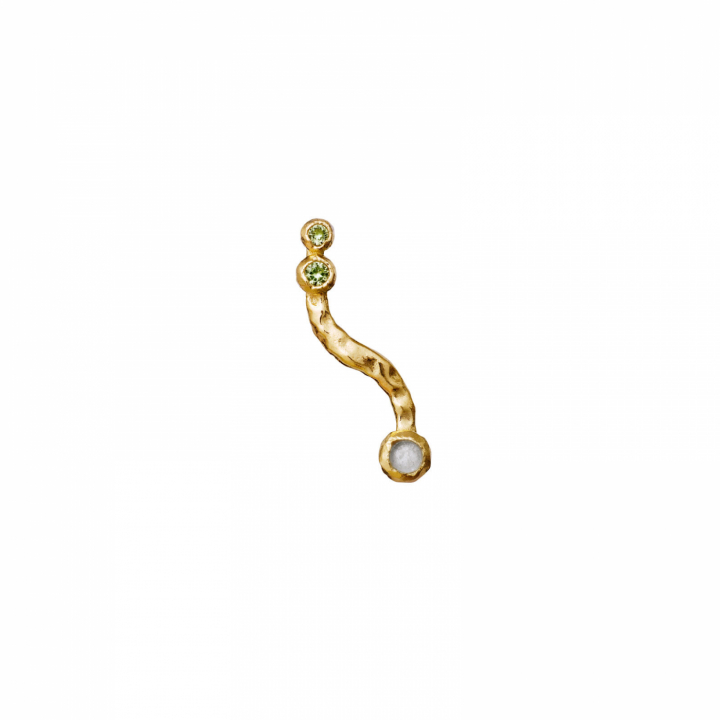 Vega Earring Gold in the group Earrings / Gold Earrings at SCANDINAVIAN JEWELRY DESIGN (9792a)