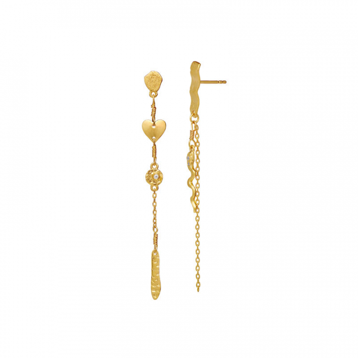 Delfine Earring Gold in the group Earrings / Gold Earrings at SCANDINAVIAN JEWELRY DESIGN (9847A)