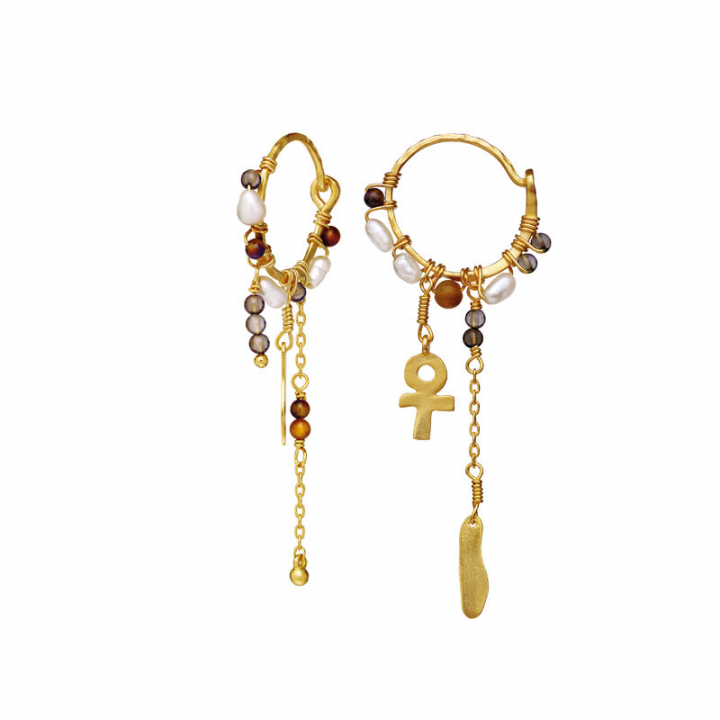 Lyra Earring Gold in the group Earrings / Gold Earrings at SCANDINAVIAN JEWELRY DESIGN (9849A)