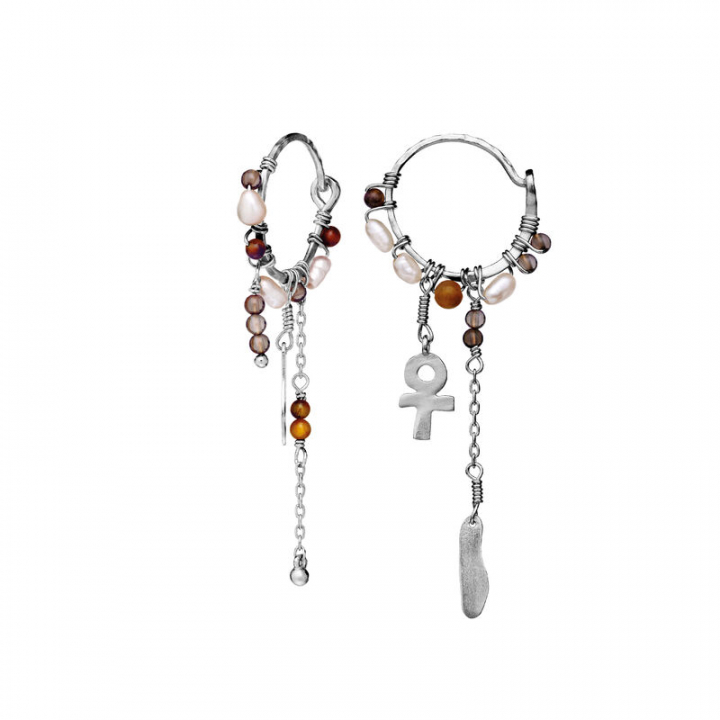 Lyra Earring Silver in the group Earrings / Silver Earrings at SCANDINAVIAN JEWELRY DESIGN (9849C)