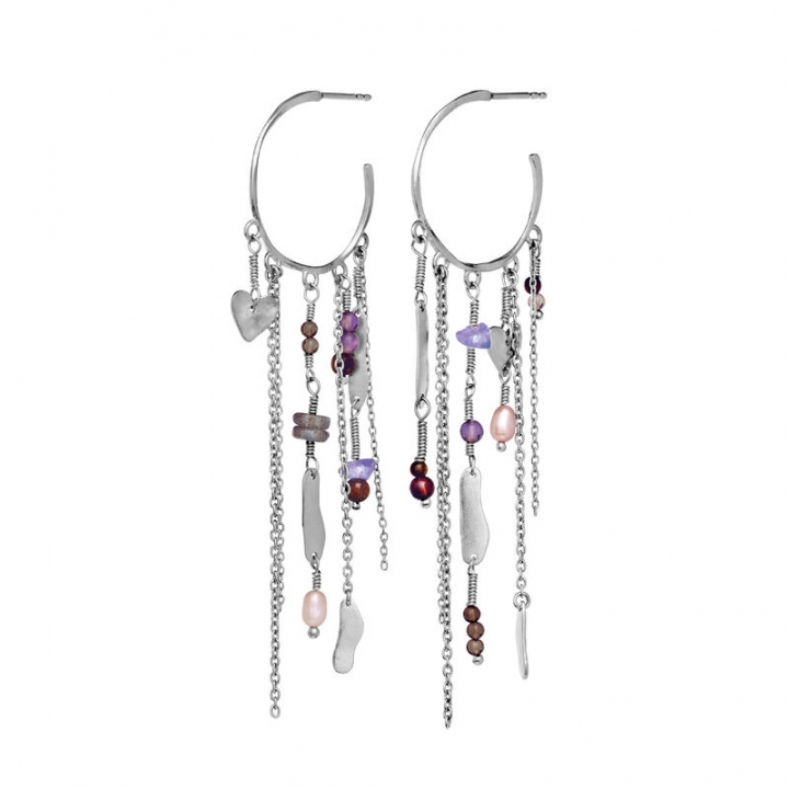 Galathea Earring Silver in the group Earrings / Silver Earrings at SCANDINAVIAN JEWELRY DESIGN (9858C)