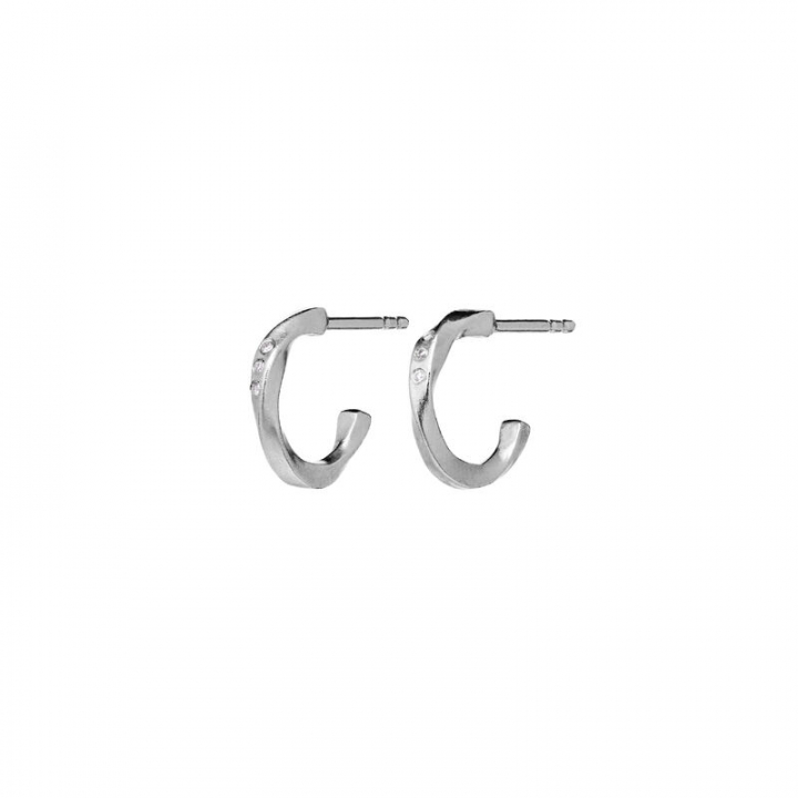 Echo Petite Earring Silver in the group Earrings / Silver Earrings at SCANDINAVIAN JEWELRY DESIGN (9861C)