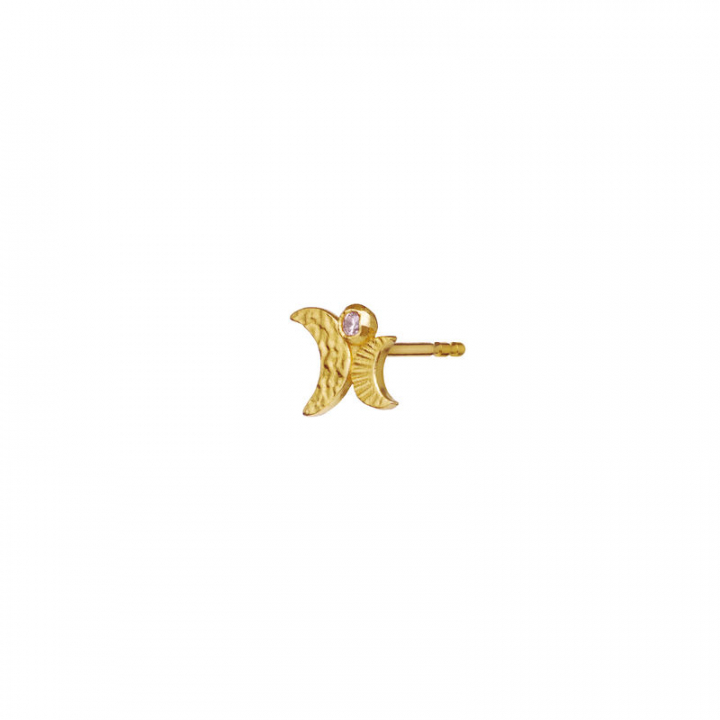 Twilla Single Earring Gold in the group Earrings / Gold Earrings at SCANDINAVIAN JEWELRY DESIGN (9867A)