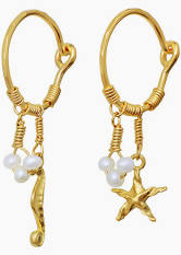 MOMI earrings in the group Earrings / Gold Earrings at SCANDINAVIAN JEWELRY DESIGN (9872A)