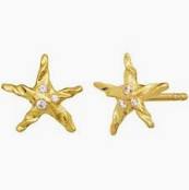 Lana Earrings Gold in the group Earrings / Gold Earrings at SCANDINAVIAN JEWELRY DESIGN (9875A)