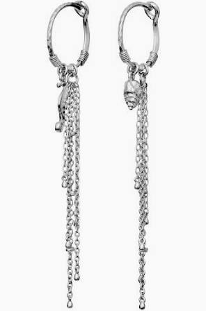 Sereia Earrings Silver in the group Earrings / Silver Earrings at SCANDINAVIAN JEWELRY DESIGN (9876C)