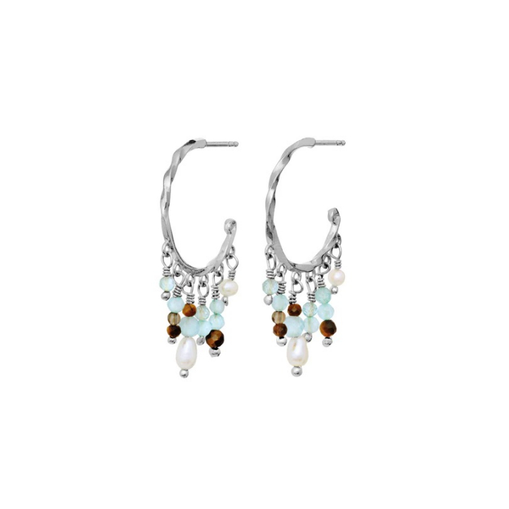 Tula Earrings Silver in the group Earrings / Pearl Earrings at SCANDINAVIAN JEWELRY DESIGN (9899C)