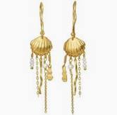 ZALE Earrings Gold in the group Earrings / Pearl Earrings at SCANDINAVIAN JEWELRY DESIGN (9901A)