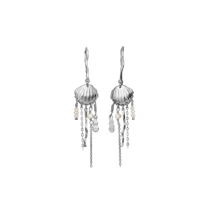 ZALE Earrings Silver in the group Earrings / Pearl Earrings at SCANDINAVIAN JEWELRY DESIGN (9901C)