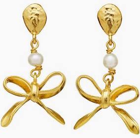 Lauren earrings Gold in the group Earrings / Pearl Earrings at SCANDINAVIAN JEWELRY DESIGN (9935A)