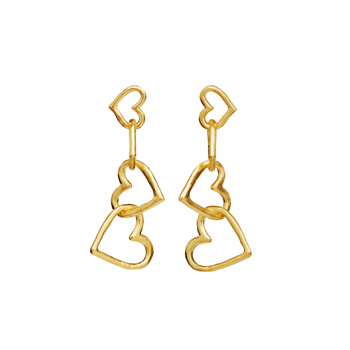 Bonnie Earrings Gold in the group Earrings / Gold Earrings at SCANDINAVIAN JEWELRY DESIGN (9958A)