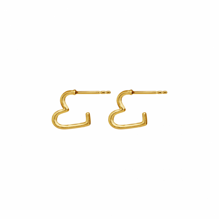 Laia Petite Earrings Gold in the group Earrings / Gold Earrings at SCANDINAVIAN JEWELRY DESIGN (9963A)