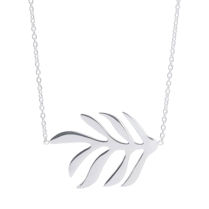 Autumn Leaf necklace Silver in the group Necklaces / Silver Necklaces at SCANDINAVIAN JEWELRY DESIGN (ALF-N1L503-S)