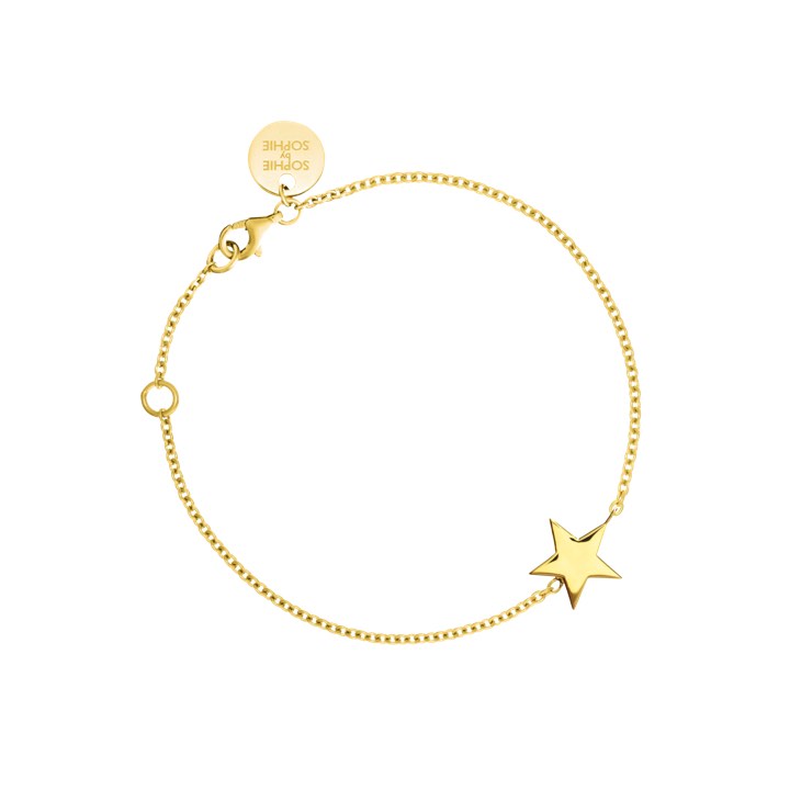 Star Bracelets (Gold) in the group Bracelets / Gold Bracelets at SCANDINAVIAN JEWELRY DESIGN (B1223GPS0-OS)