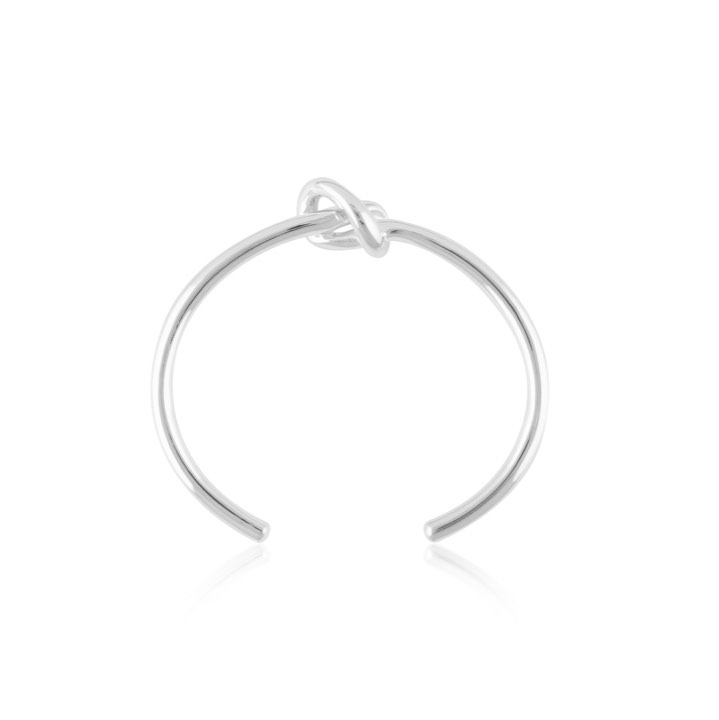 Knot Cuff Bracelets (silver) in the group Bracelets / Bangles at SCANDINAVIAN JEWELRY DESIGN (B1311RHS0-OS)