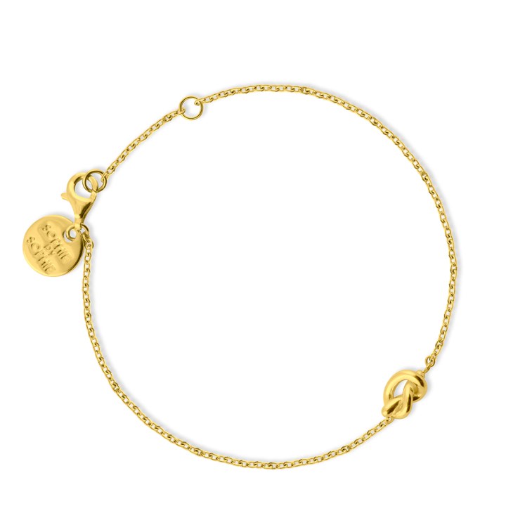 Knot Bracelets (Gold) in the group Bracelets / Gold Bracelets at SCANDINAVIAN JEWELRY DESIGN (B1506GPS0-OS)
