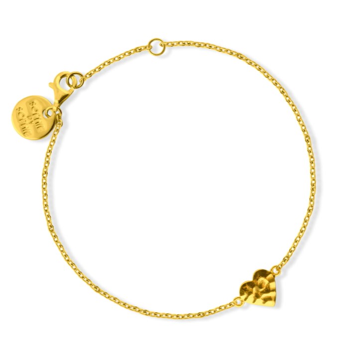 Wildheart Bracelets (Gold) in the group Bracelets / Gold Bracelets at SCANDINAVIAN JEWELRY DESIGN (B1811GPS0-OS)