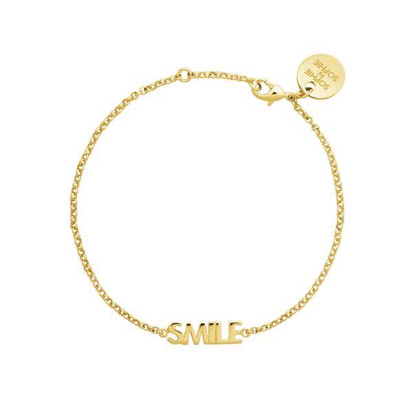 Smile Capital Bracelets (Gold) in the group Bracelets / Gold Bracelets at SCANDINAVIAN JEWELRY DESIGN (B2107GPS0-OS)
