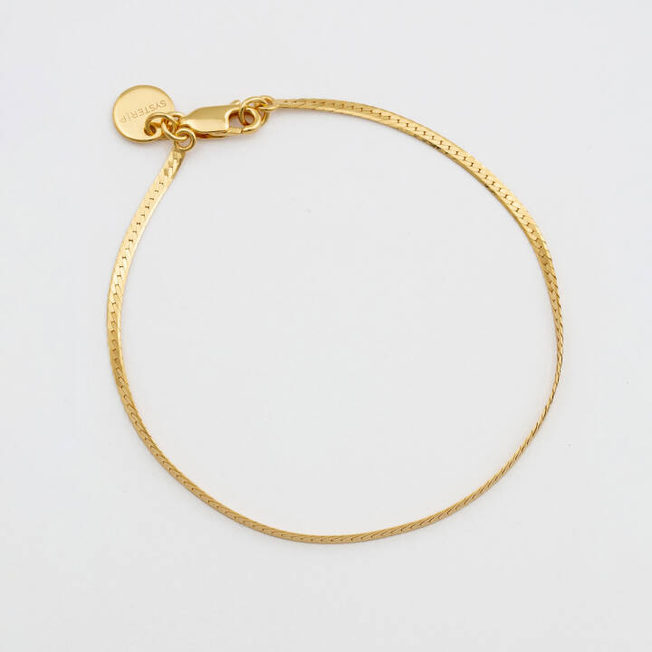 Herringbone Bracelet Gold in the group Bracelets / Gold Bracelets at SCANDINAVIAN JEWELRY DESIGN (BG1221)