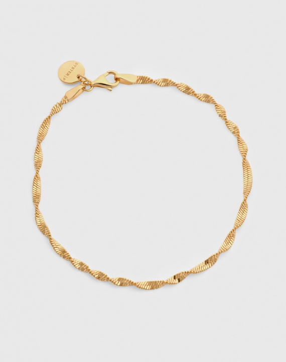 Herringbone Twisted in the group Bracelets / Gold Bracelets at SCANDINAVIAN JEWELRY DESIGN (BG1271SM)