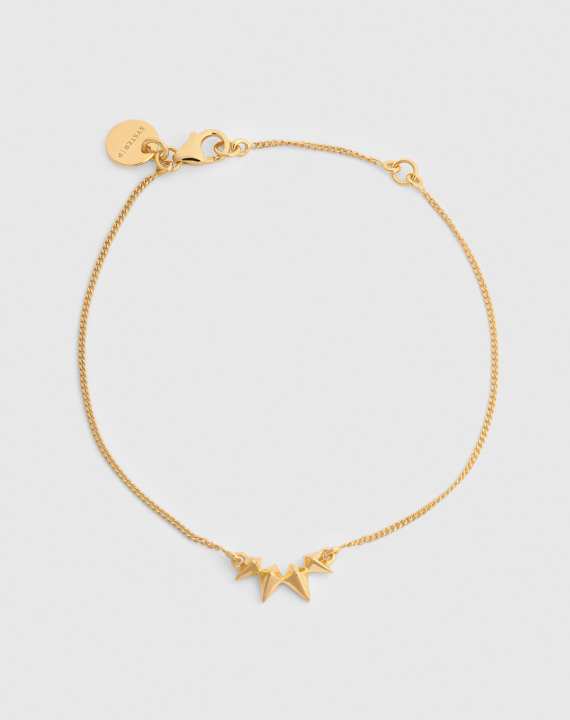 Uma Spike Bracelets Gold in the group Bracelets / Gold Bracelets at SCANDINAVIAN JEWELRY DESIGN (BG1273)