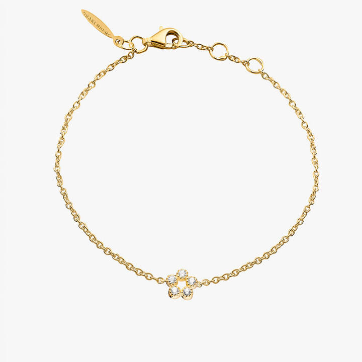 Bliss Bracelets Gold in the group Bracelets / Gold Bracelets at SCANDINAVIAN JEWELRY DESIGN (BLS-B1S18D-G)
