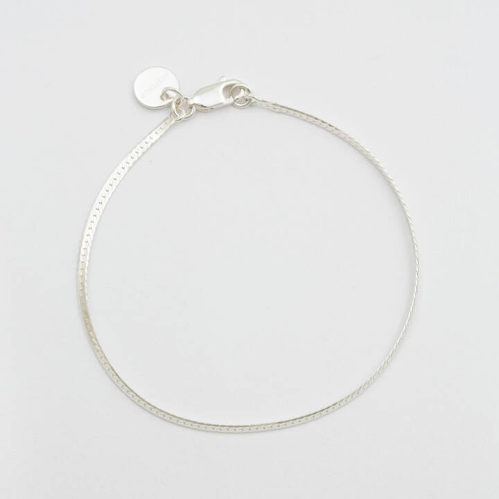 Herringbone Bracelet Silver in the group Bracelets / Silver Bracelets at SCANDINAVIAN JEWELRY DESIGN (BS1221)