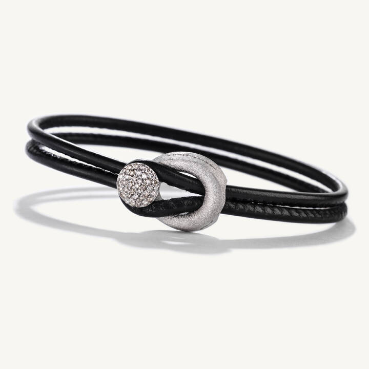 Changes Petite Diamond Black in the group Bracelets / Diamond bracelet at SCANDINAVIAN JEWELRY DESIGN (CHAP-LEA316L040-BKLE)