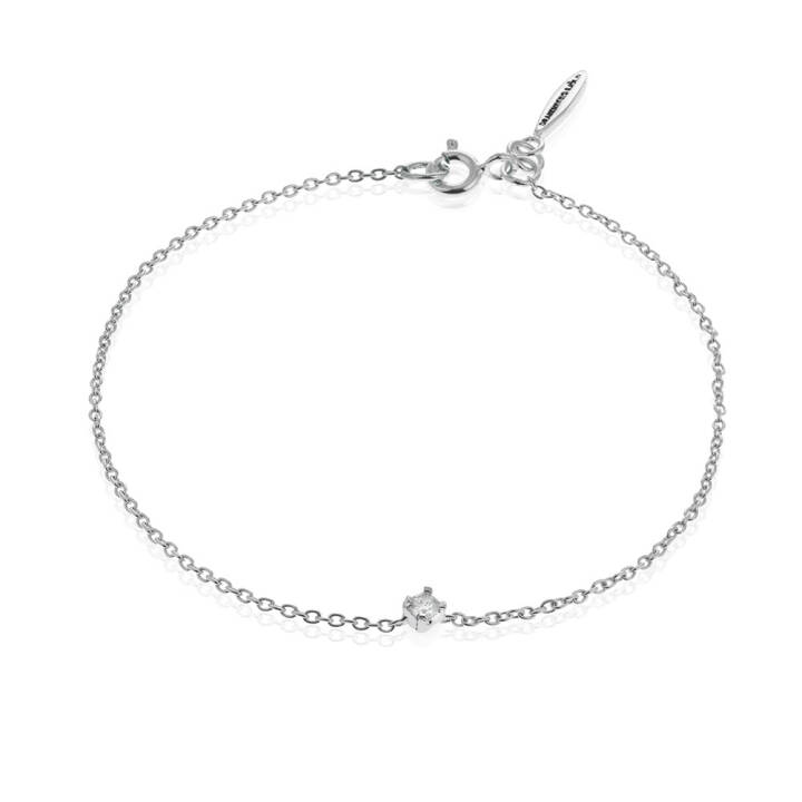 Diamond Sky drop Bracelets silver in the group Bracelets / Diamond bracelet at SCANDINAVIAN JEWELRY DESIGN (DSY-B10170-S)