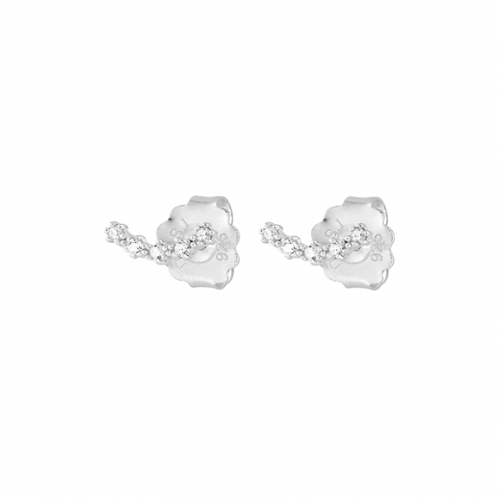 Diamond Sky fall studs Silver in the group Earrings / Diamond Earrings at SCANDINAVIAN JEWELRY DESIGN (DSY-E12M00-S)