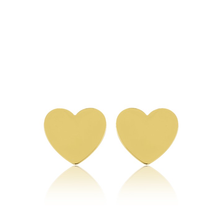 Heart Mini Studs Earring (Gold) in the group Earrings / Gold Earrings at SCANDINAVIAN JEWELRY DESIGN (E1451GPS0-OS)