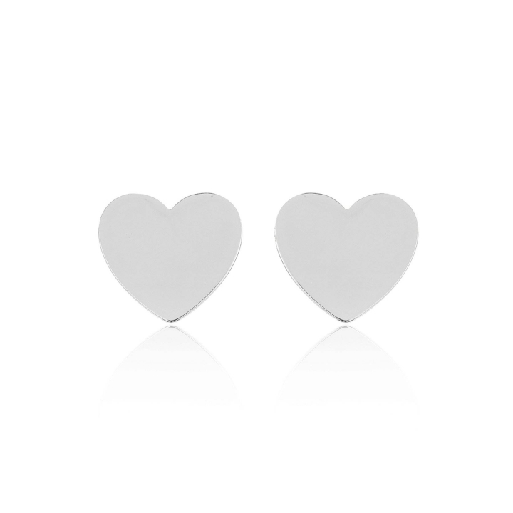 Heart Mini Studs Earring (silver) in the group Earrings / Silver Earrings at SCANDINAVIAN JEWELRY DESIGN (E1451RHS0-OS)