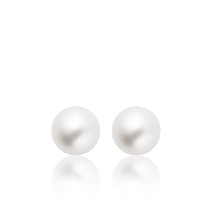 Pearl Studs Earring (Gold) in the group Earrings / Pearl Earrings at SCANDINAVIAN JEWELRY DESIGN (E1723GPPE-OS)