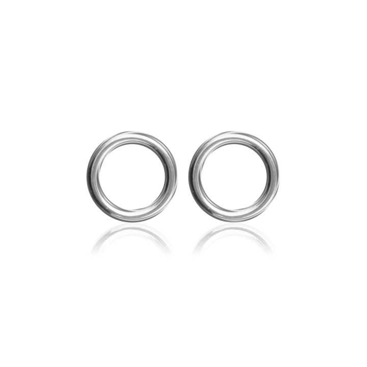Circle Studs Earring (silver) in the group Earrings / Silver Earrings at SCANDINAVIAN JEWELRY DESIGN (E1803RHS0-OS)