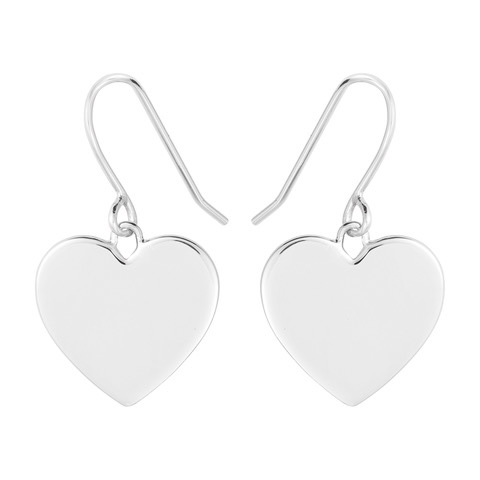Heart Hook Earring (silver) in the group Earrings / Silver Earrings at SCANDINAVIAN JEWELRY DESIGN (E2102RHS0-OS)