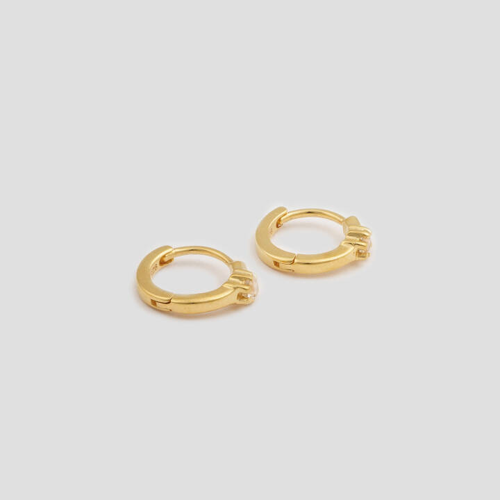 Mini Princess Hoops Gold in the group Earrings at SCANDINAVIAN JEWELRY DESIGN (EG1157)